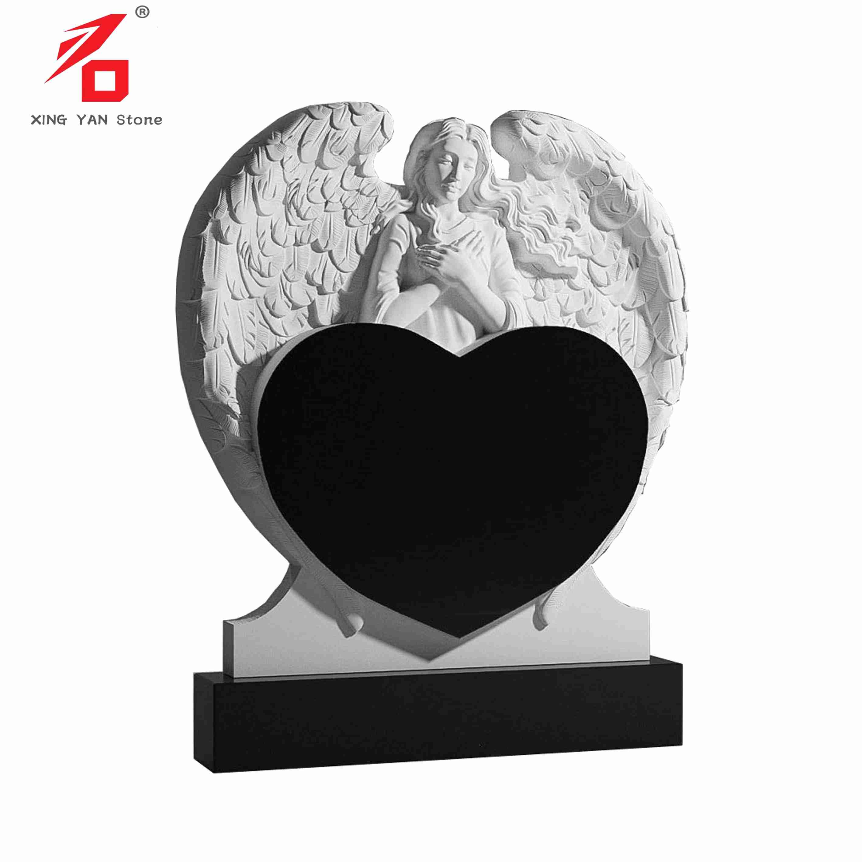 What is the angel statue granite tombstone?