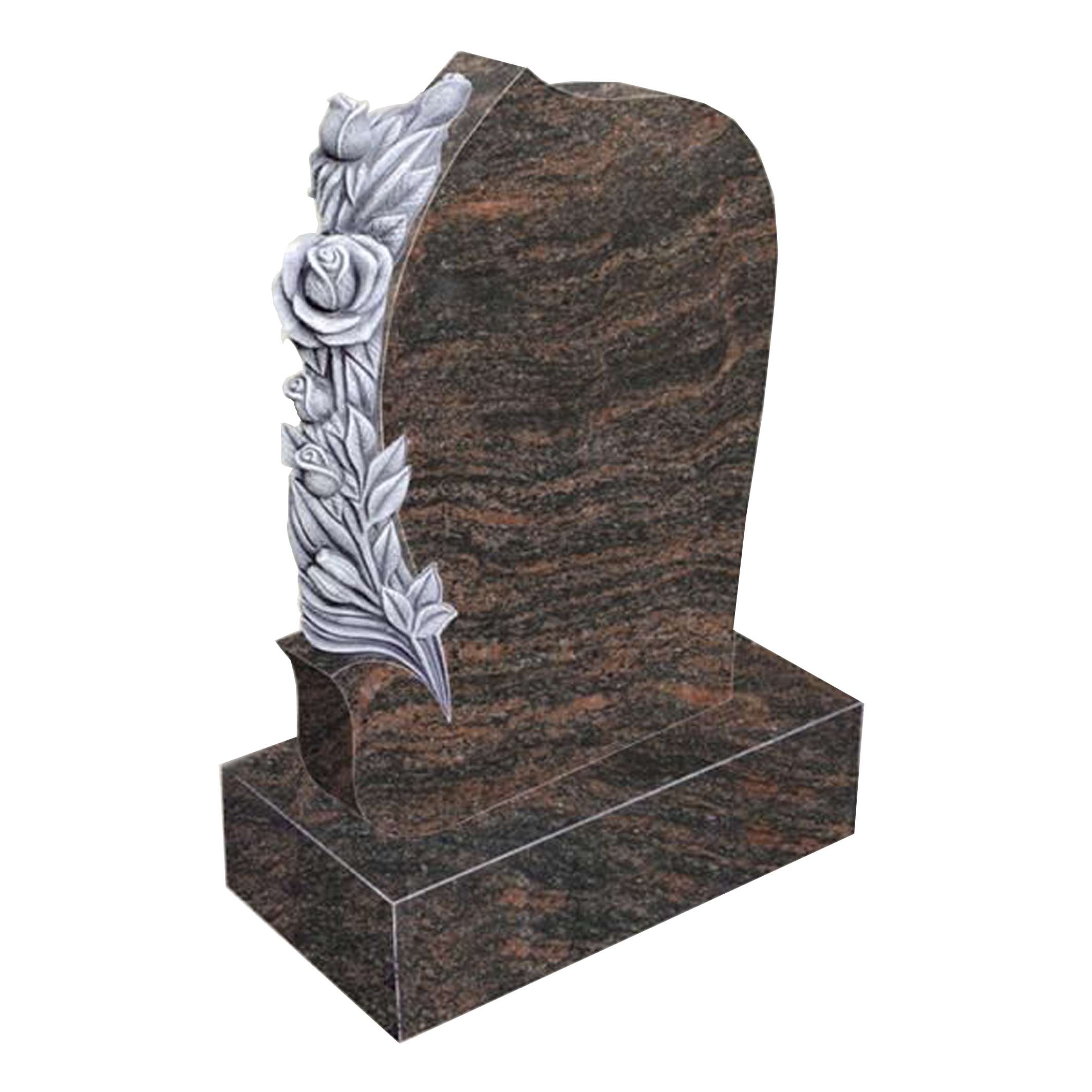 What is the customized hand carved rose tombstone？