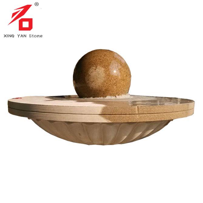 Large Natural Granite Rolling Ball Fountain