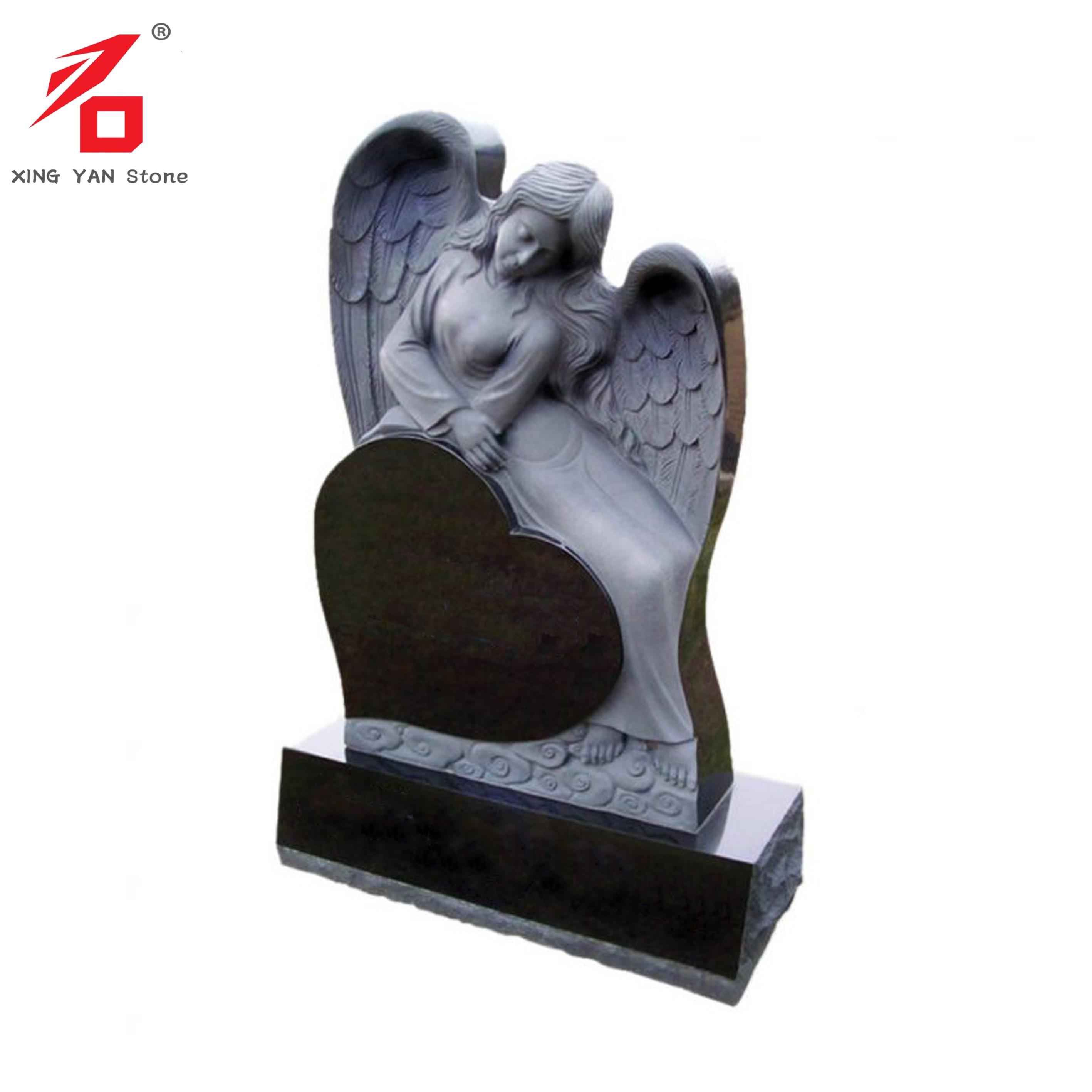 The Angel Leaned Against the Heart-shaped Tombstone